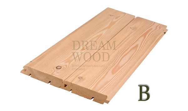 Вагонка штиль из лиственницы 16x90 сорт B