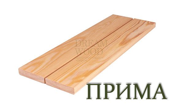 Планкен прямой из лиственницы 20x90 сорт Прима