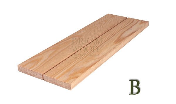 Планкен прямой из лиственницы 20x90 сорт B
