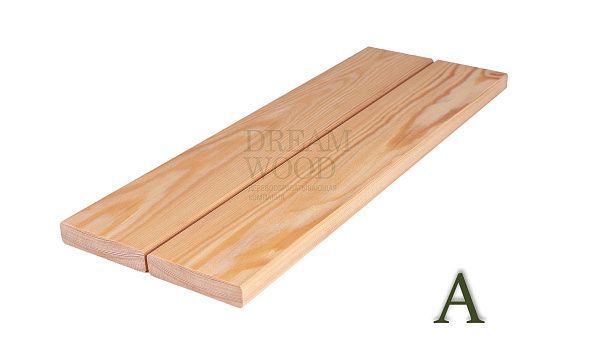 Планкен прямой из лиственницы 20x90 сорт A