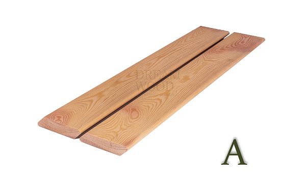 Планкен косой из лиственницы 20x90 сорт A