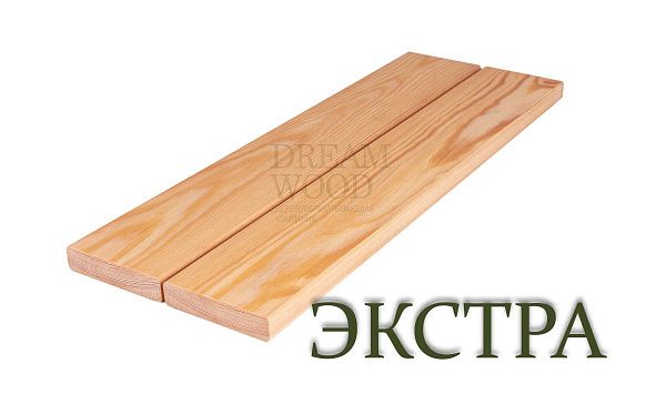 Планкен прямой из лиственницы 20x90 сорт Экстра